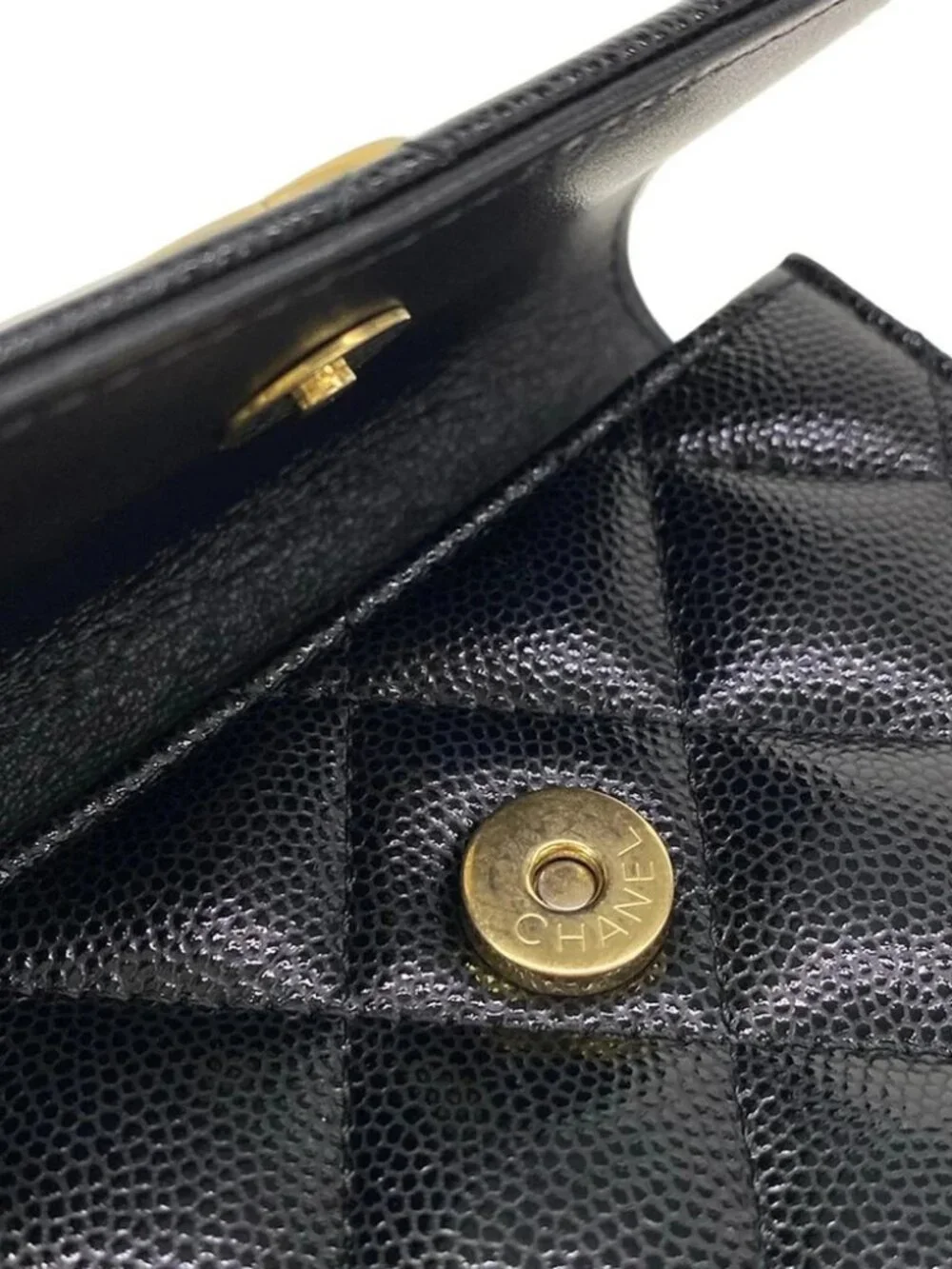 CHANEL Matelasse AP3693 Black Calfskin Bum Bag gold hardware